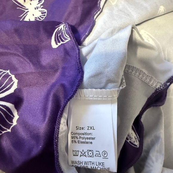 Purple Butterfly Print Nightgown - Picture 4 of 8